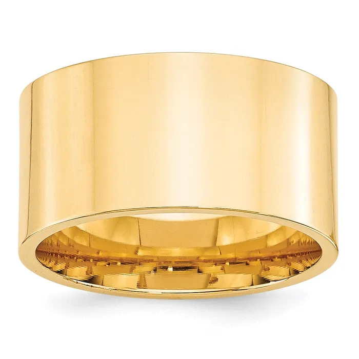 Goldia Rings Solid 10K Yellow Gold 12mm Standard Flat Comfort Fit MensWomens Wedding Band Ring Size 7 Goldia Rings Solid 10K Yellow Gold 12mm Standard Flat Comfort Fit MensWomens Wedding Band Ring Size 7