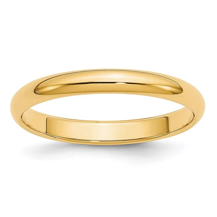 Goldia Rings Solid 10K Yellow Gold 3mm HalfRound Wedding MensWomens Wedding Band Ring Size 5 Goldia Rings Solid 10K Yellow Gold 3mm HalfRound Wedding MensWomens Wedding Band Ring Size 5