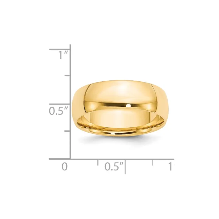 Goldia Rings Solid 10K Yellow Gold 7mm Light Weight Comfort Fit MensWomens Wedding Band Ring Size 4 Goldia Rings Solid 10K Yellow Gold 7mm Light Weight Comfort Fit MensWomens Wedding Band Ring Size 4