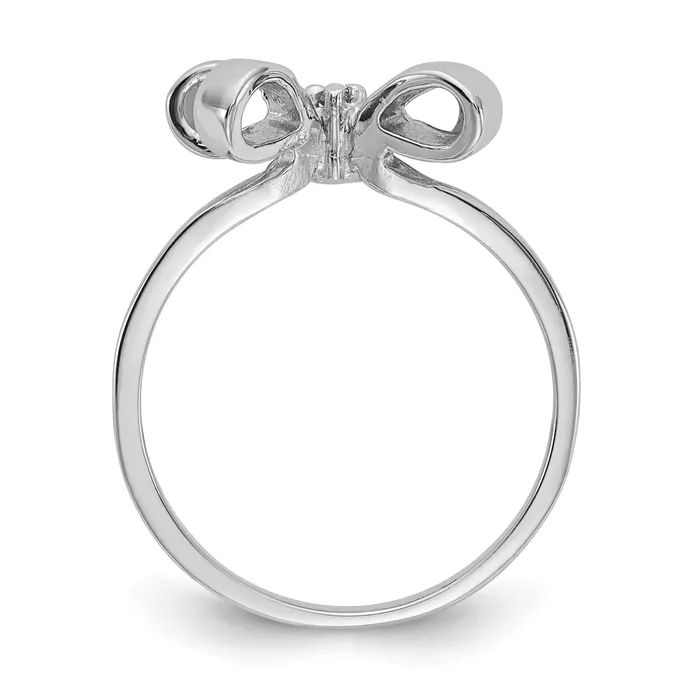 Goldia Rings Solid 14k White Gold VS Simulated CZ Ring