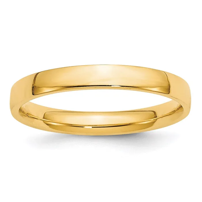 Goldia Rings Solid 14K Yellow Gold 3mm Light Weight Comfort Fit MensWomens Wedding Band Ring Size 105 Goldia Rings Solid 14K Yellow Gold 3mm Light Weight Comfort Fit MensWomens Wedding Band Ring Size 105
