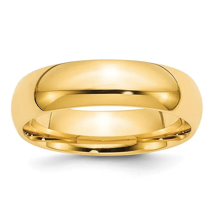 Goldia Rings Solid 14K Yellow Gold 6mm Comfort Fit MensWomens Wedding Band Ring Size 5 Goldia Rings Solid 14K Yellow Gold 6mm Comfort Fit MensWomens Wedding Band Ring Size 5
