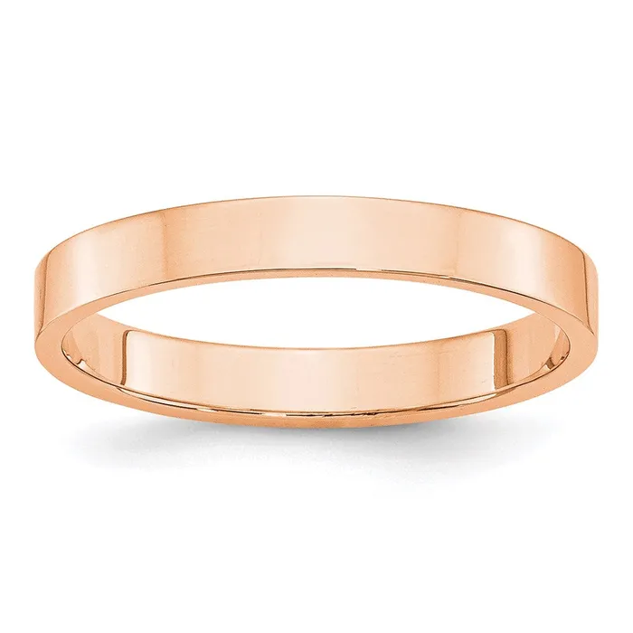 Goldia Rings Solid 14K Yellow Gold Rose Gold 3mm Light Weight Flat MensWomens Wedding Band Ring Size 105 Goldia Rings Solid 14K Yellow Gold Rose Gold 3mm Light Weight Flat MensWomens Wedding Band Ring Size 105
