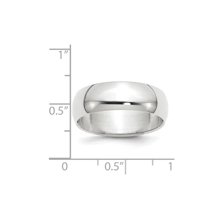 Goldia Rings Solid 14K Yellow Gold White Gold 7mm HalfRound MensWomens Wedding Band Ring Size 8 Goldia Rings Solid 14K Yellow Gold White Gold 7mm HalfRound MensWomens Wedding Band Ring Size 8