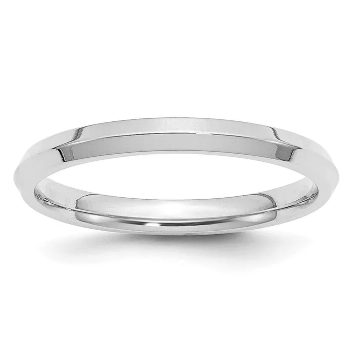 Goldia Rings Solid 18K White Gold 25mm Knife Edge Comfort Fit MensWomens Wedding Band Ring Size 105 Goldia Rings Solid 18K White Gold 25mm Knife Edge Comfort Fit MensWomens Wedding Band Ring Size 105