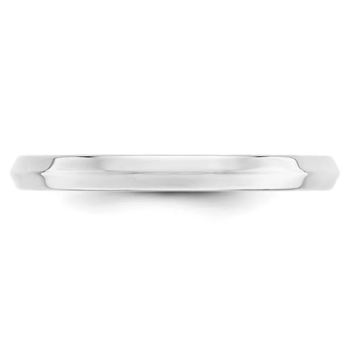 Goldia Rings Solid 18K White Gold 25mm Knife Edge Comfort Fit MensWomens Wedding Band Ring Size 105 Goldia Rings Solid 18K White Gold 25mm Knife Edge Comfort Fit MensWomens Wedding Band Ring Size 105