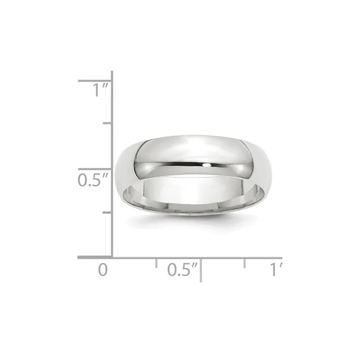 Goldia Rings Solid 18K White Gold 6mm Light Weight Comfort Fit MensWomens Wedding Band Ring Size 125 Goldia Rings Solid 18K White Gold 6mm Light Weight Comfort Fit MensWomens Wedding Band Ring Size 125