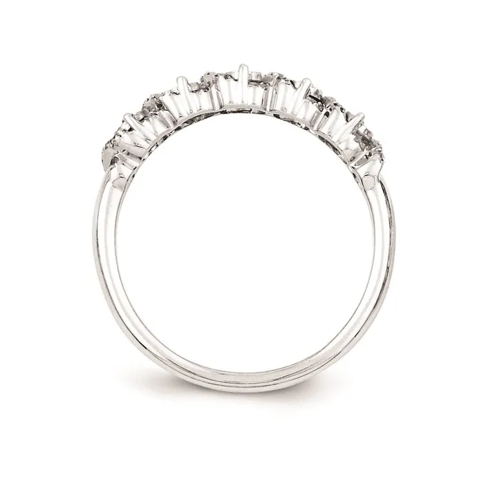 Goldia Rings Sterling Silvadium Belle Amore Diamond Ring
