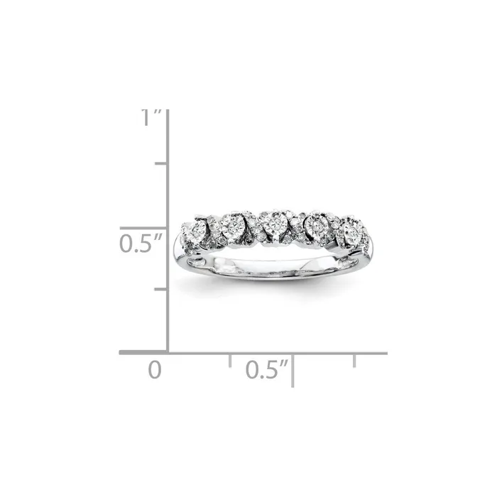 Goldia Rings Sterling Silvadium Belle Amore Diamond Ring