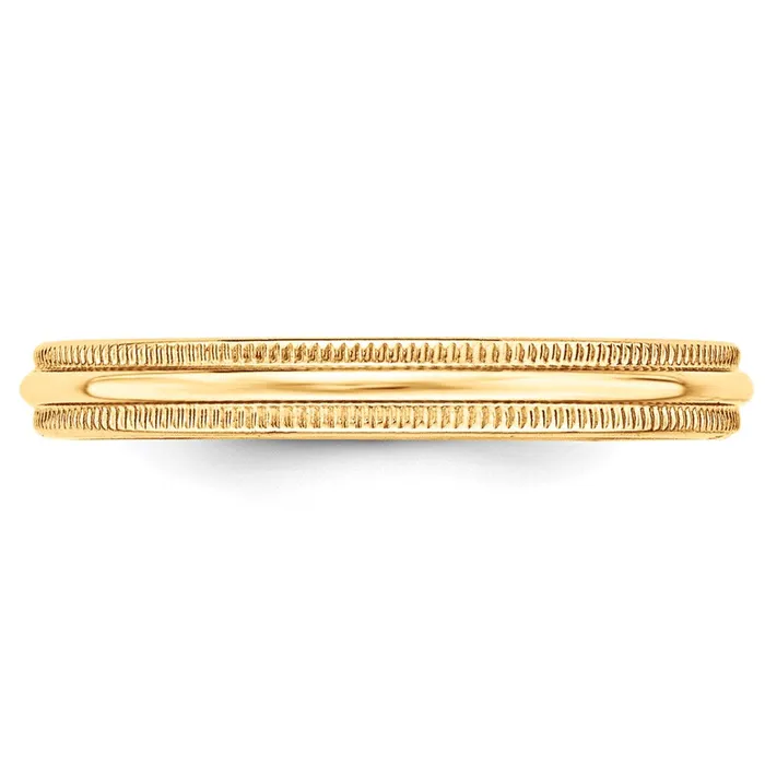 Goldia Solid 10K Yellow Gold 3mm Milgrain HalfRound Wedding MensWomens Wedding Band Ring Size 45 Rings Goldia Solid 10K Yellow Gold 3mm Milgrain HalfRound Wedding MensWomens Wedding Band Ring Size 45 Rings