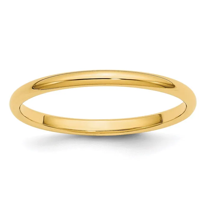 Goldia Solid 14K Yellow Gold 2mm Half Round MensWomens Wedding Band Ring Size 9 Rings Goldia Solid 14K Yellow Gold 2mm Half Round MensWomens Wedding Band Ring Size 9 Rings