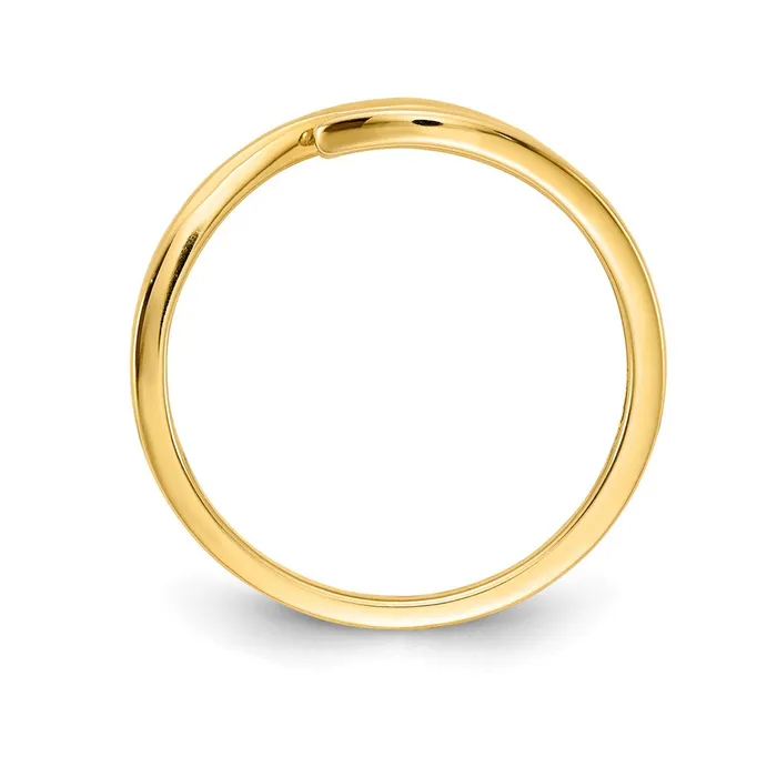 Goldia Solid 14k Yellow Gold Simulated Ruby and CZ 3stone Ring Rings