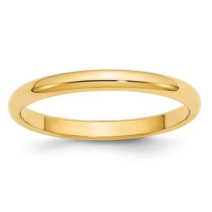 Goldia Solid 18K Yellow Gold 25mm Half Round MensWomens Wedding Band Ring Size 135 Rings Goldia Solid 18K Yellow Gold 25mm Half Round MensWomens Wedding Band Ring Size 135 Rings