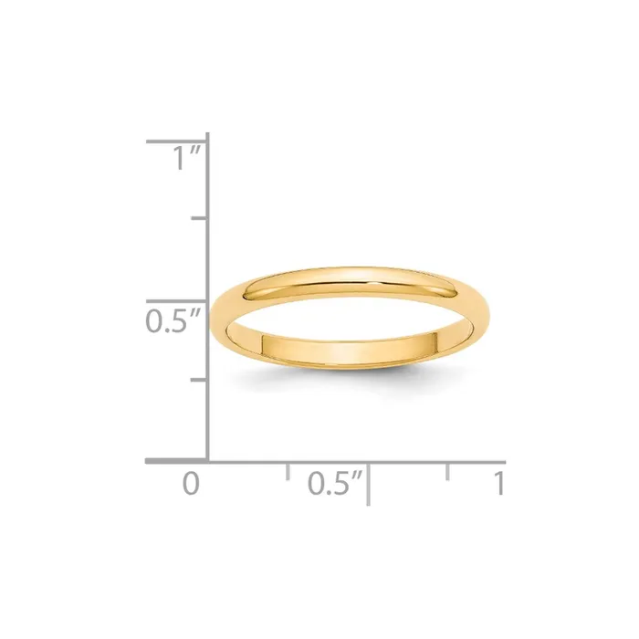 Goldia Solid 18K Yellow Gold 25mm Half Round MensWomens Wedding Band Ring Size 135 Rings Goldia Solid 18K Yellow Gold 25mm Half Round MensWomens Wedding Band Ring Size 135 Rings