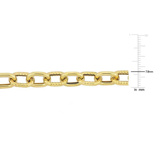 JMS always Bracelets Original Amour 78mm Textured Oval Link Bracelet in 14k Yellow Gold 8 in JMS always Bracelets Original Amour 78mm Textured Oval Link Bracelet in 14k Yellow Gold 8 in