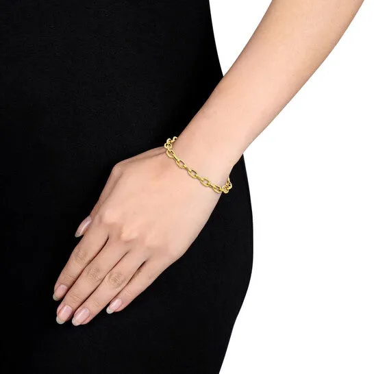 JMS always Bracelets Original Amour 78mm Textured Oval Link Bracelet in 14k Yellow Gold 8 in JMS always Bracelets Original Amour 78mm Textured Oval Link Bracelet in 14k Yellow Gold 8 in