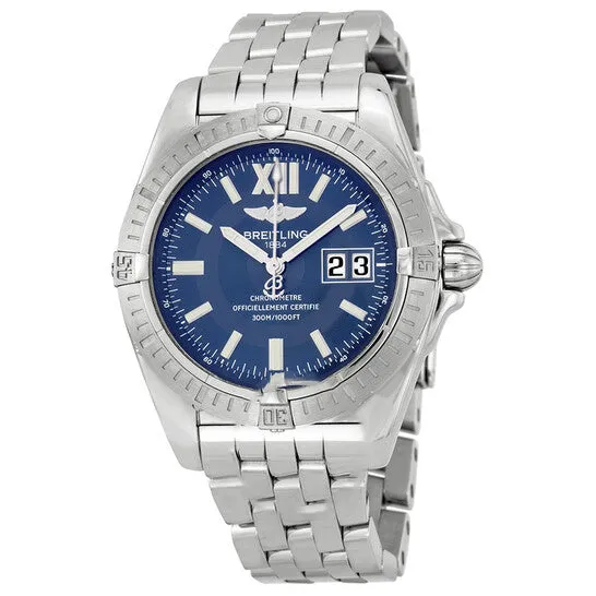 JMS always Bracelets Original Breitling Cockpit Blue Dial Stainless Steel Mens Watch A4935011C671SS
