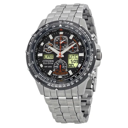 JMS always Bracelets Original Citizen Skyhawk AT Stainless Steel Chronograph Atomic Mens Watch JY000053E JMS always Bracelets Original Citizen Skyhawk AT Stainless Steel Chronograph Atomic Mens Watch JY000053E