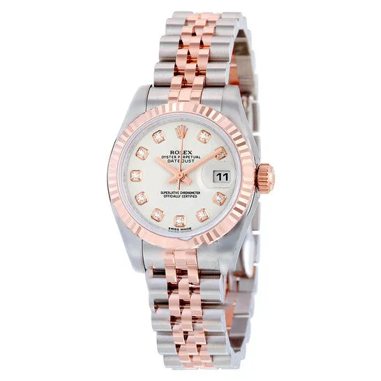 JMS always Bracelets Original Rolex Lady Datejust 26 White Dial Stainless Steel and 18K Everose Gold Jubilee Bracelet Automatic Watch 179171WDJ JMS always Bracelets Original Rolex Lady Datejust 26 White Dial Stainless Steel and 18K Everose Gold Jubilee Bracelet Automatic Watch 179171WDJ