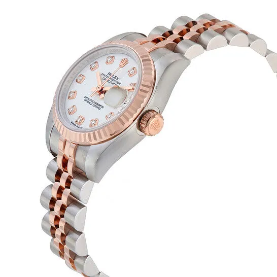 JMS always Bracelets Original Rolex Lady Datejust 26 White Dial Stainless Steel and 18K Everose Gold Jubilee Bracelet Automatic Watch 179171WDJ JMS always Bracelets Original Rolex Lady Datejust 26 White Dial Stainless Steel and 18K Everose Gold Jubilee Bracelet Automatic Watch 179171WDJ