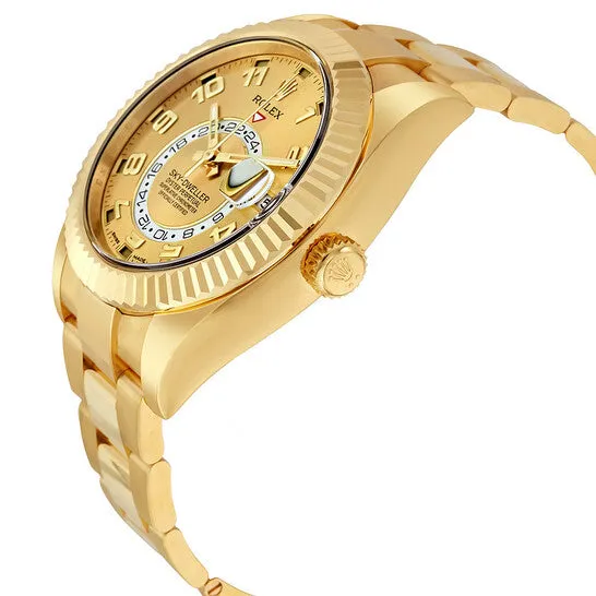 JMS always Bracelets Original Rolex Sky Dweller Champagne Dial 18K Yellow Gold Oyster Bracelet Automatic Mens Watch 326938CAO JMS always Bracelets Original Rolex Sky Dweller Champagne Dial 18K Yellow Gold Oyster Bracelet Automatic Mens Watch 326938CAO