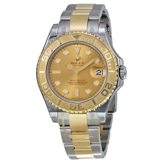 JMS always Bracelets Original Rolex YachtMaster Gold Dial Stainless Steel and 18K Yellow Gold Oyster Bracelet Automatic Unisex Watch 168623CSO JMS always Bracelets Original Rolex YachtMaster Gold Dial Stainless Steel and 18K Yellow Gold Oyster Bracelet Automatic Unisex Watch 168623CSO