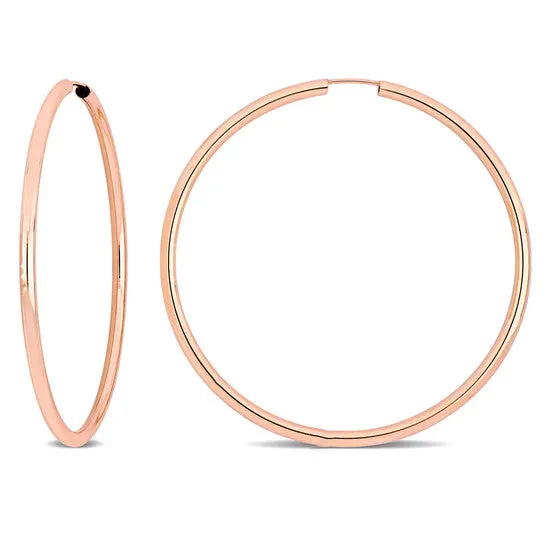 JMS always Earrings Original Amour 50mm Hoop Earrings in 14k Rose Gold