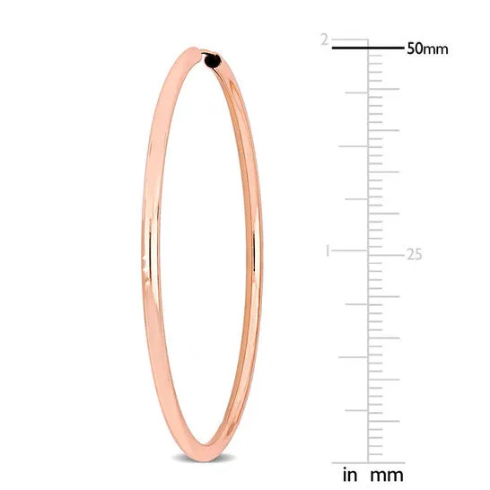 JMS always Earrings Original Amour 50mm Hoop Earrings in 14k Rose Gold JMS always Earrings Original Amour 50mm Hoop Earrings in 14k Rose Gold