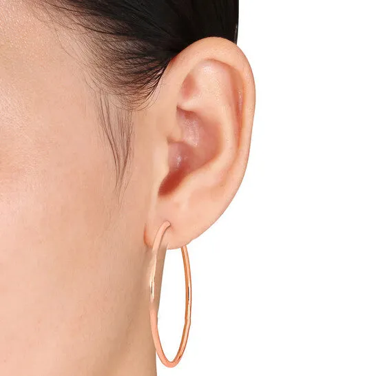JMS always Earrings Original Amour 50mm Hoop Earrings in 14k Rose Gold JMS always Earrings Original Amour 50mm Hoop Earrings in 14k Rose Gold