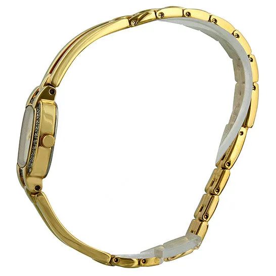 JMS always Earrings Original Citizen Silhouette EcoDrive White Dial GoldTone Stainless Steel Ladies Watch EW993251A JMS always Earrings Original Citizen Silhouette EcoDrive White Dial GoldTone Stainless Steel Ladies Watch EW993251A