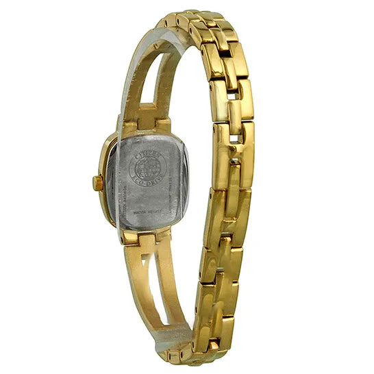 JMS always Earrings Original Citizen Silhouette EcoDrive White Dial GoldTone Stainless Steel Ladies Watch EW993251A JMS always Earrings Original Citizen Silhouette EcoDrive White Dial GoldTone Stainless Steel Ladies Watch EW993251A