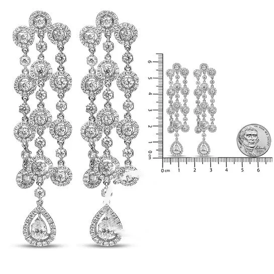 JMS always Earrings Original Haus of Brilliance 18K White Gold 4 34 Cttw Diamond Double Teardrop Waterfall Dangle Earrings HI Color VS1VS2 Clarity JMS always Earrings Original Haus of Brilliance 18K White Gold 4 34 Cttw Diamond Double Teardrop Waterfall Dangle Earrings HI Color VS1VS2 Clarity