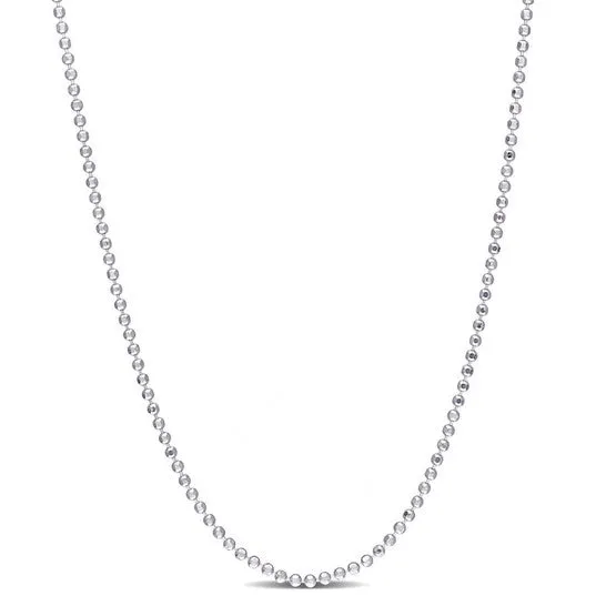 JMS always Necklaces Original AMOUR Ball Chain Necklace In Sterling Silver 20 In JMS always Necklaces Original AMOUR Ball Chain Necklace In Sterling Silver 20 In