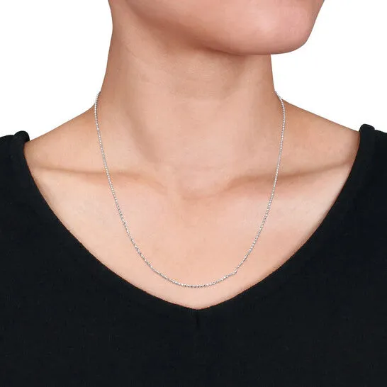 JMS always Necklaces Original AMOUR Ball Chain Necklace In Sterling Silver 20 In JMS always Necklaces Original AMOUR Ball Chain Necklace In Sterling Silver 20 In