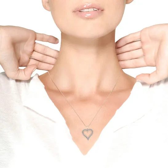 JMS always Necklaces Original Haus of Brilliance 10K Rose Gold Plated 925 Sterling Silver 200 Cttw Diamond Heart 18 Pendant Necklace IJ Color I2I3 Clarity JMS always Necklaces Original Haus of Brilliance 10K Rose Gold Plated 925 Sterling Silver 200 Cttw Diamond Heart 18 Pendant Necklace IJ Color I2I3 Clarity