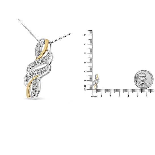 JMS always Necklaces Original Haus of Brilliance 14K Yellow Gold Plated 925 Sterling Silver RoundCut Diamond Accent Cross Bypass 18 Necklace HI Color I2I3 Clarity JMS always Necklaces Original Haus of Brilliance 14K Yellow Gold Plated 925 Sterling Silver RoundCut Diamond Accent Cross Bypass 18 Necklace HI Color I2I3 Clarity