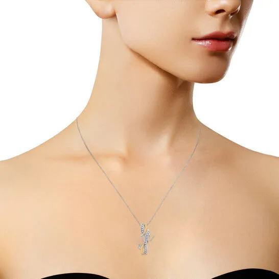 JMS always Necklaces Original Haus of Brilliance 14K Yellow Gold Plated 925 Sterling Silver RoundCut Diamond Accent Cross Bypass 18 Necklace HI Color I2I3 Clarity JMS always Necklaces Original Haus of Brilliance 14K Yellow Gold Plated 925 Sterling Silver RoundCut Diamond Accent Cross Bypass 18 Necklace HI Color I2I3 Clarity