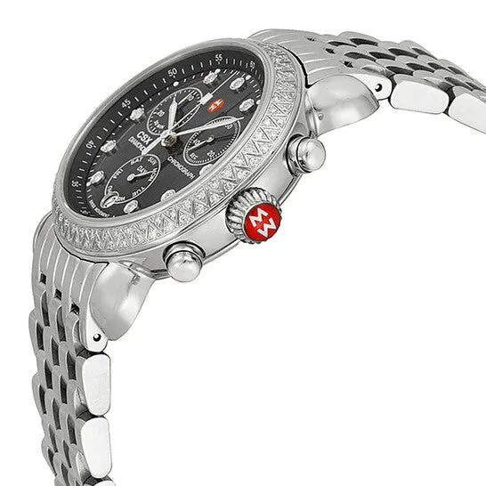 JMS always Necklaces Original Michele CSX Signature Black Mother of Pearl Stainless Steel Ladies Watch MWW03M000192 JMS always Necklaces Original Michele CSX Signature Black Mother of Pearl Stainless Steel Ladies Watch MWW03M000192
