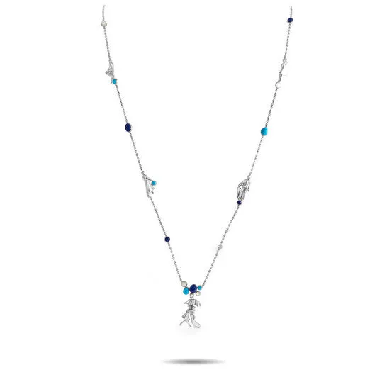 JMS always Necklaces Original PreOwned Van Cleef Arpels Romance in Paris 18K White Gold Lapis Lazuli Mother of Pearl and Turquoise Necklace VC17 030724 JMS always Necklaces Original PreOwned Van Cleef Arpels Romance in Paris 18K White Gold Lapis Lazuli Mother of Pearl and Turquoise Necklace VC17 030724