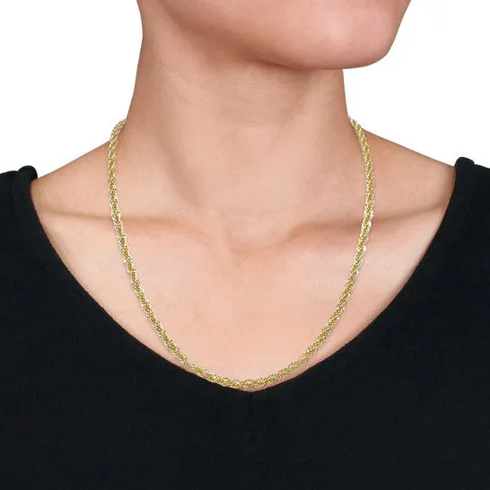 JMS always Original AMOUR 4mm Infinity Rope Chain Necklace In 14K Yellow Gold 20 In Necklaces JMS always Original AMOUR 4mm Infinity Rope Chain Necklace In 14K Yellow Gold 20 In Necklaces