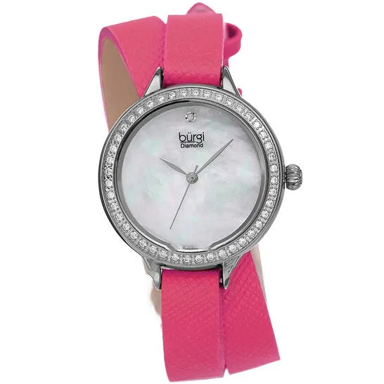 JMS always Original Burgi Diamond White Mother of Pearl Dial Ladies Watch BUR224PK Watches JMS always Original Burgi Diamond White Mother of Pearl Dial Ladies Watch BUR224PK Watches