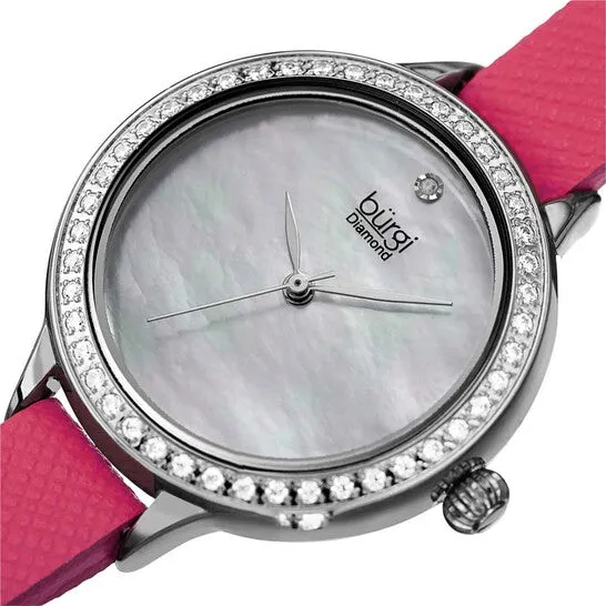 JMS always Original Burgi Diamond White Mother of Pearl Dial Ladies Watch BUR224PK Watches JMS always Original Burgi Diamond White Mother of Pearl Dial Ladies Watch BUR224PK Watches
