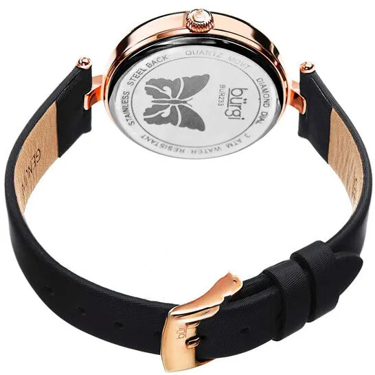 JMS always Original Burgi Pretty Butterfly Diamond Black Dial Ladies Watch BUR233RGBK Watches JMS always Original Burgi Pretty Butterfly Diamond Black Dial Ladies Watch BUR233RGBK Watches