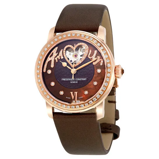 JMS always Original Frederique Constant Brown Dial Diamond Automatic Ladies Watch 310CSQ2PD4 Watches JMS always Original Frederique Constant Brown Dial Diamond Automatic Ladies Watch 310CSQ2PD4 Watches