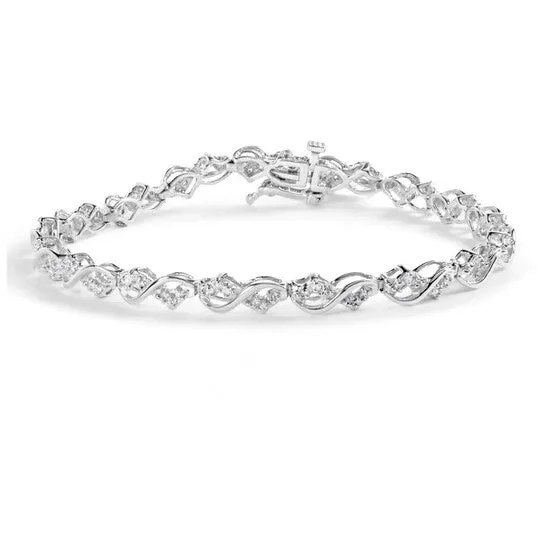 JMS always Original Haus of Brilliance 10k White Gold 12 Cttw Diamond Infinity Weave Link Bracelet IJ Color SI2I1 Clarity 7 Bracelets JMS always Original Haus of Brilliance 10k White Gold 12 Cttw Diamond Infinity Weave Link Bracelet IJ Color SI2I1 Clarity 7 Bracelets