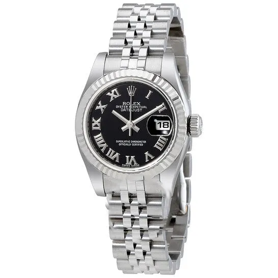 JMS always Original Rolex Lady Datejust 26 Black Dial Stainless Steel Jubilee Bracelet Automatic Watch 179174BKRJ Bracelets JMS always Original Rolex Lady Datejust 26 Black Dial Stainless Steel Jubilee Bracelet Automatic Watch 179174BKRJ Bracelets