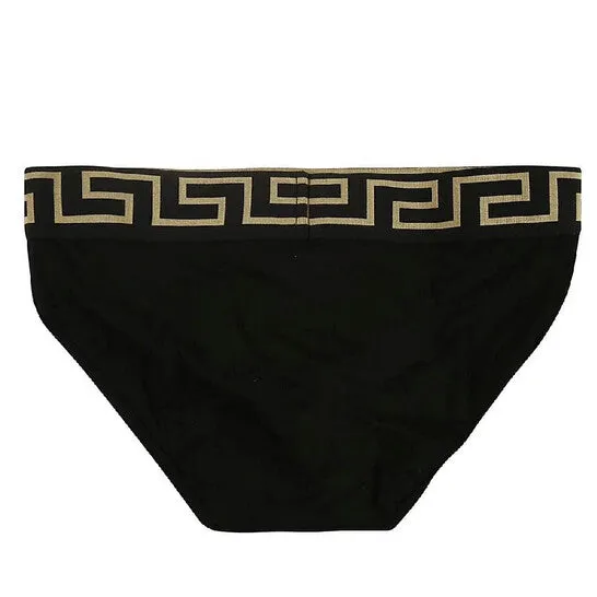 JMS always Original Versace Mens Medusa Band Cotton Brief In Black Rings JMS always Original Versace Mens Medusa Band Cotton Brief In Black Rings
