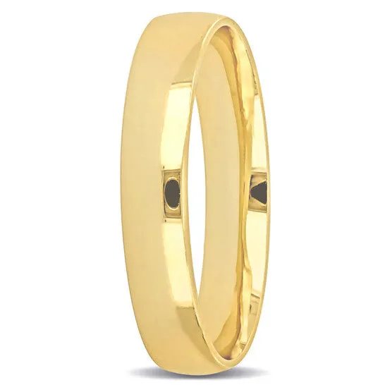 JMS always Rings Original Amour 4mm Polished Finish Wedding Band in 14k Yellow Gold JMS always Rings Original Amour 4mm Polished Finish Wedding Band in 14k Yellow Gold