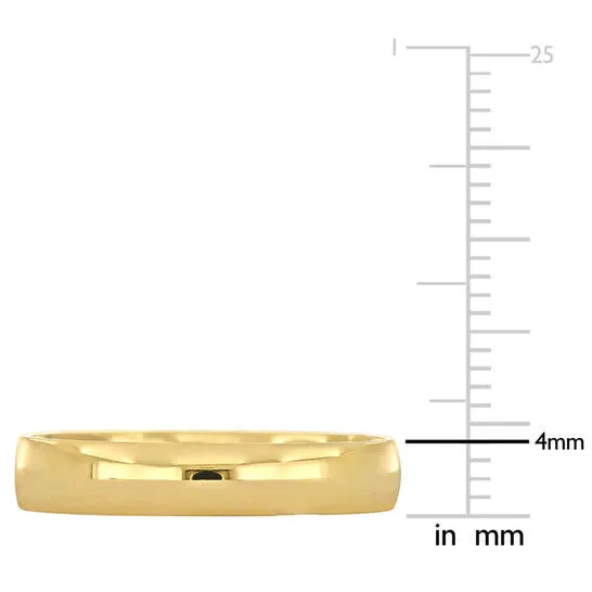 JMS always Rings Original Amour 4mm Polished Finish Wedding Band in 14k Yellow Gold JMS always Rings Original Amour 4mm Polished Finish Wedding Band in 14k Yellow Gold