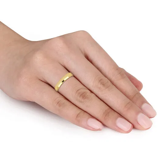 JMS always Rings Original Amour 4mm Polished Finish Wedding Band in 14k Yellow Gold JMS always Rings Original Amour 4mm Polished Finish Wedding Band in 14k Yellow Gold